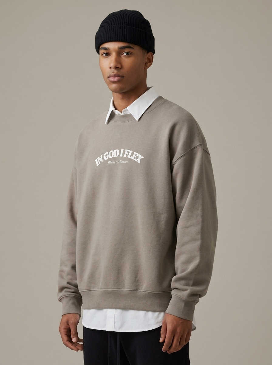 Close detail of the hem and heavyweight fleece